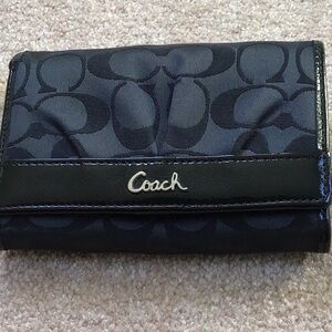 Coach Black Signature Wallet